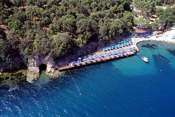 La spiaggia privata